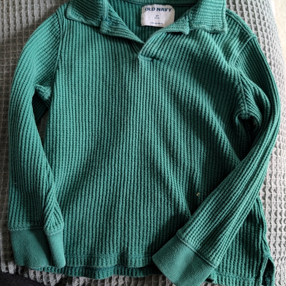 Old Navy Teal Ribbed Pullover